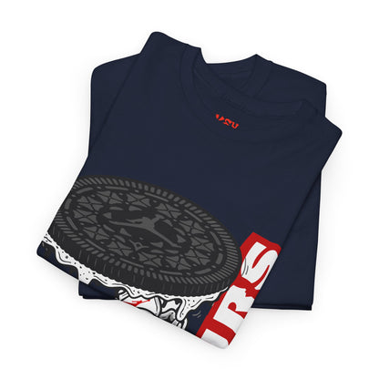 KeyWear Graphic Tee — Oreo Sneaker Sandwich Design ("FOURS")