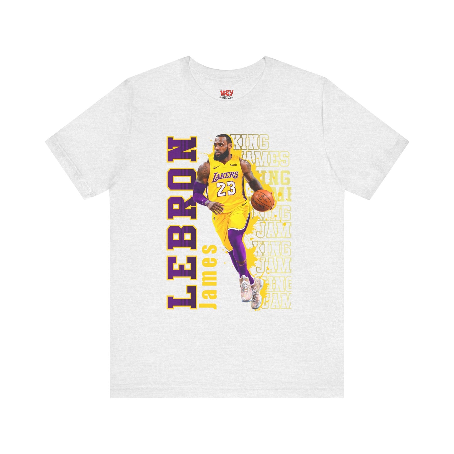 Lebron James Unisex Jersey Tee, Basketball Fan Shirt, Sports Apparel, Gift for Him, Casual Wear, Lakers Merchandise