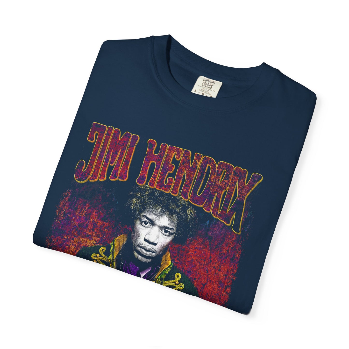 Jim Retro Rock Portrait T-Shirt — Vintage Psychedelic Band Graphic