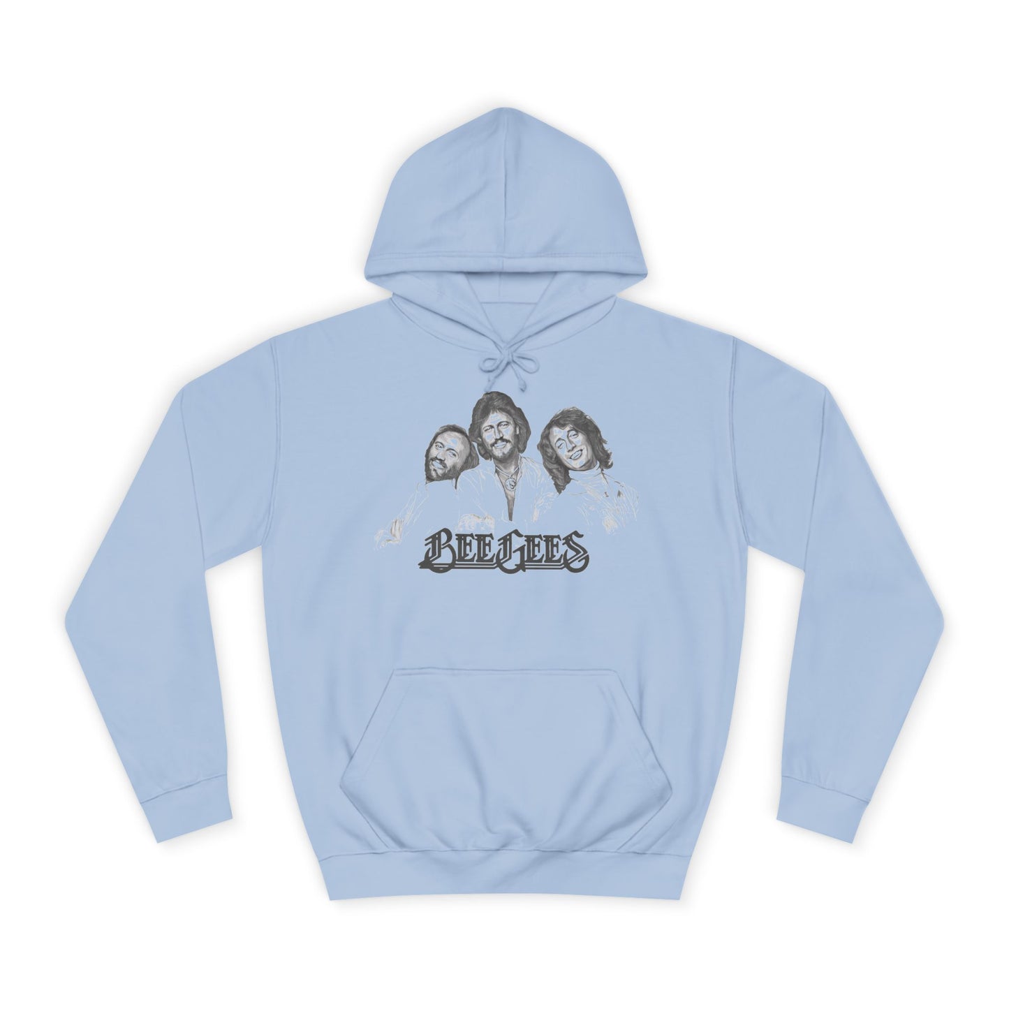 Bee Gees Vintage Portrait Hoodie — Retro Band Logo Pullover