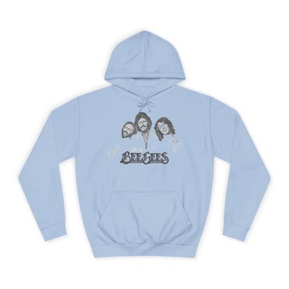 Bee Gees Vintage Portrait Hoodie — Retro Band Logo Pullover