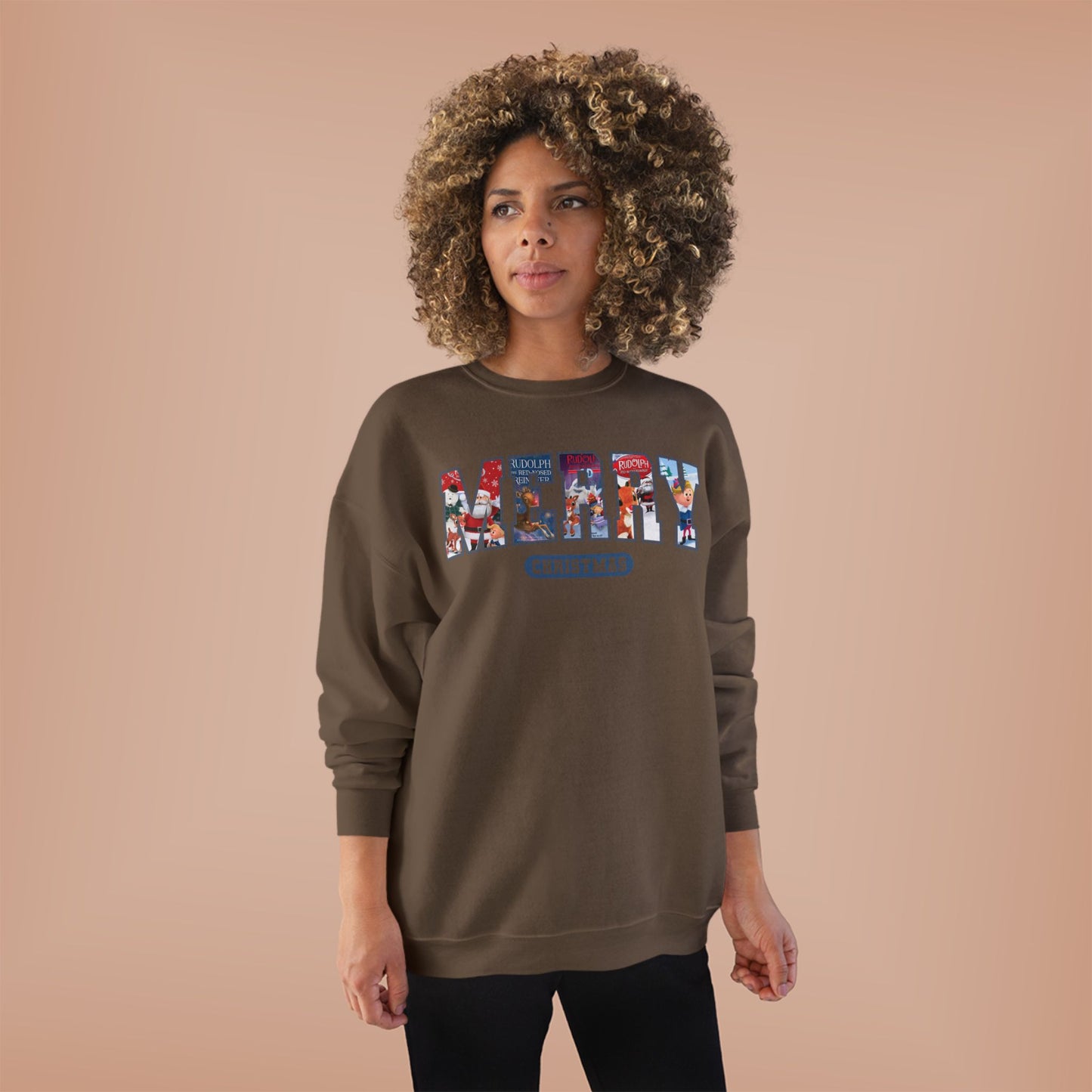 Merry Christmas Crewneck Sweatshirt — Festive Holiday Graphic Pullover