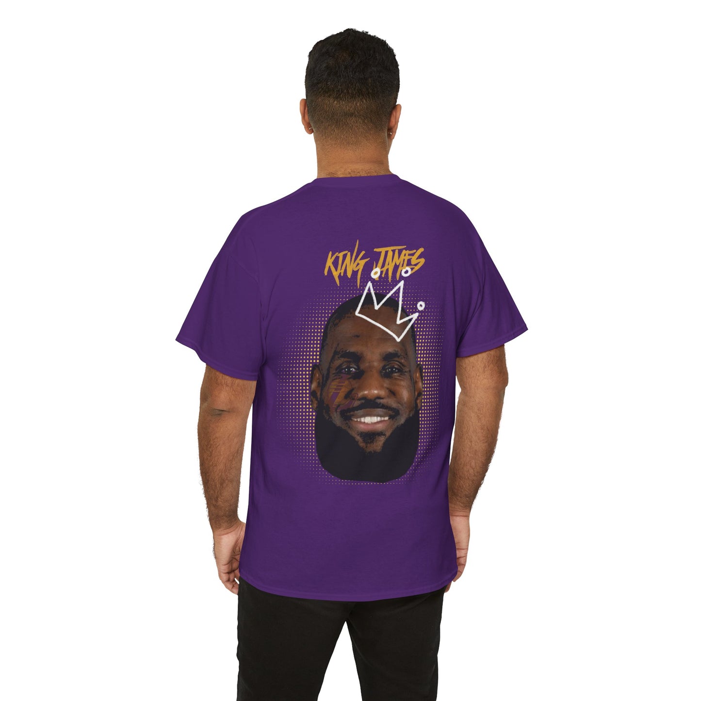 'King'  James Crown Face T-shirt