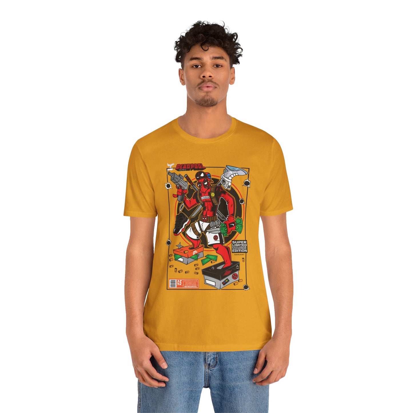 Deadpool Arcade Graphic Tee — Retro Gaming Comic T-Shirt