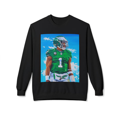 Jalen Hurts Athletic Art Fleece Crewneck Sweatshirt