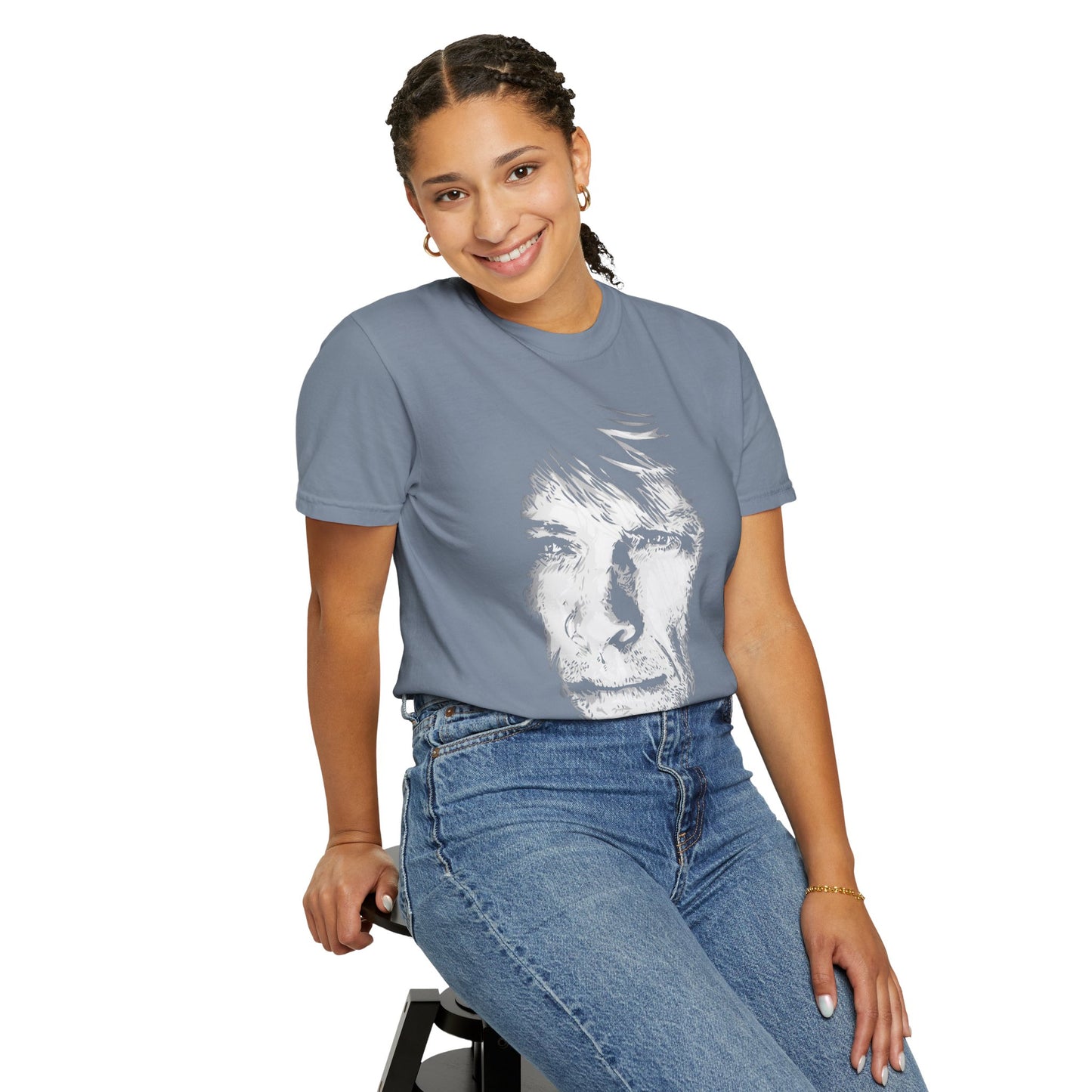 Vintage Rock Portrait T-Shirt — Bon Jovi Graphic Tee