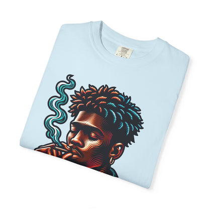 Peace In Motion T‑Shirt — Retro Smoking Portrait Graphic Tee