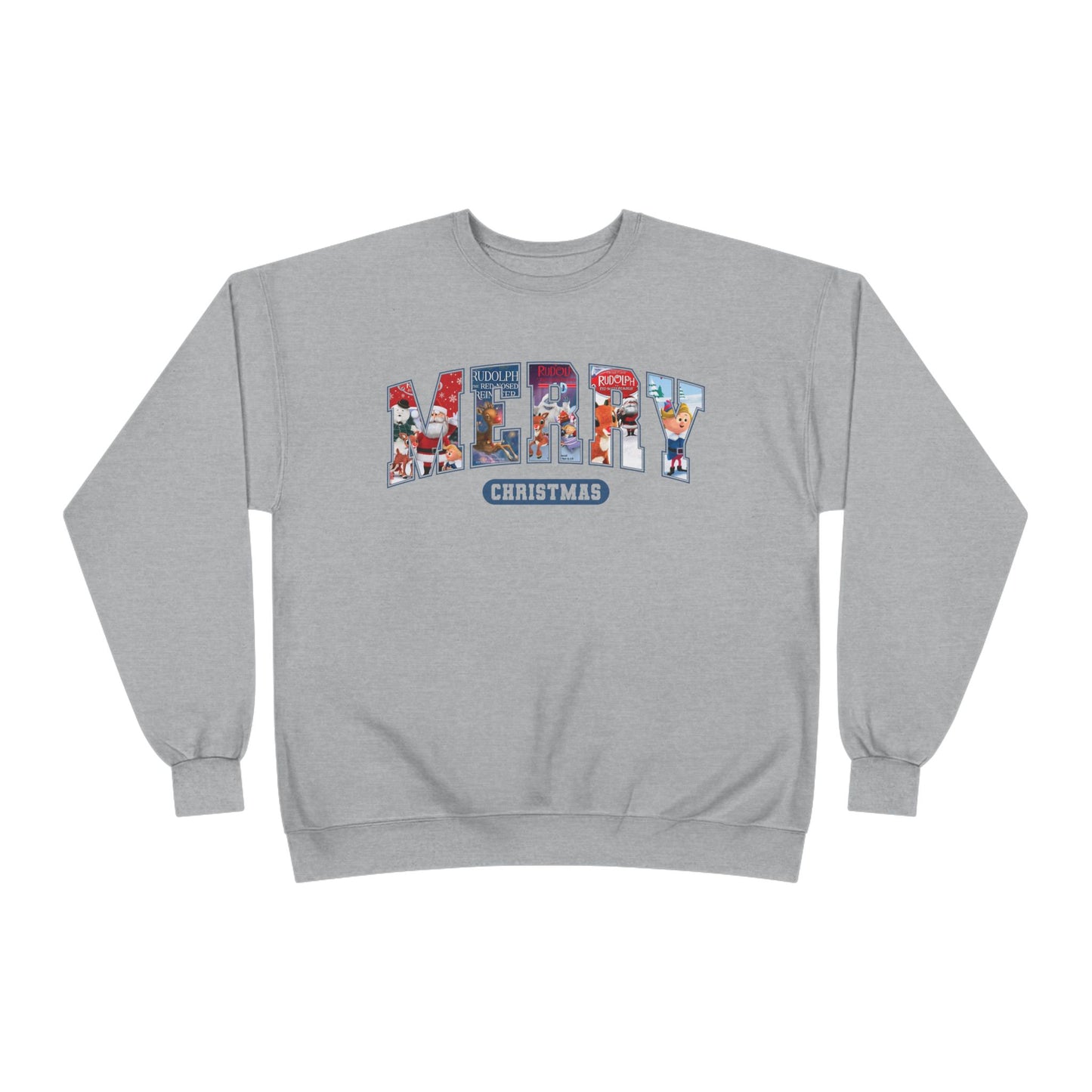 Merry Christmas Crewneck Sweatshirt — Festive Holiday Graphic Pullover