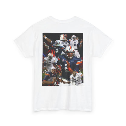 Cam Newton #2 Auburn Sports Tee, Unisex Cotton T-Shirt for Game Day, Fan Apparel, Gift for Sports Lovers, Unique Graphic Tee, Casual Wear