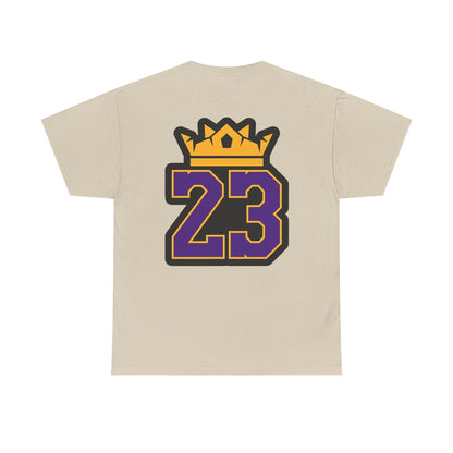 King Crown 23 Tee – Purple & Gold Sports Number Shirt