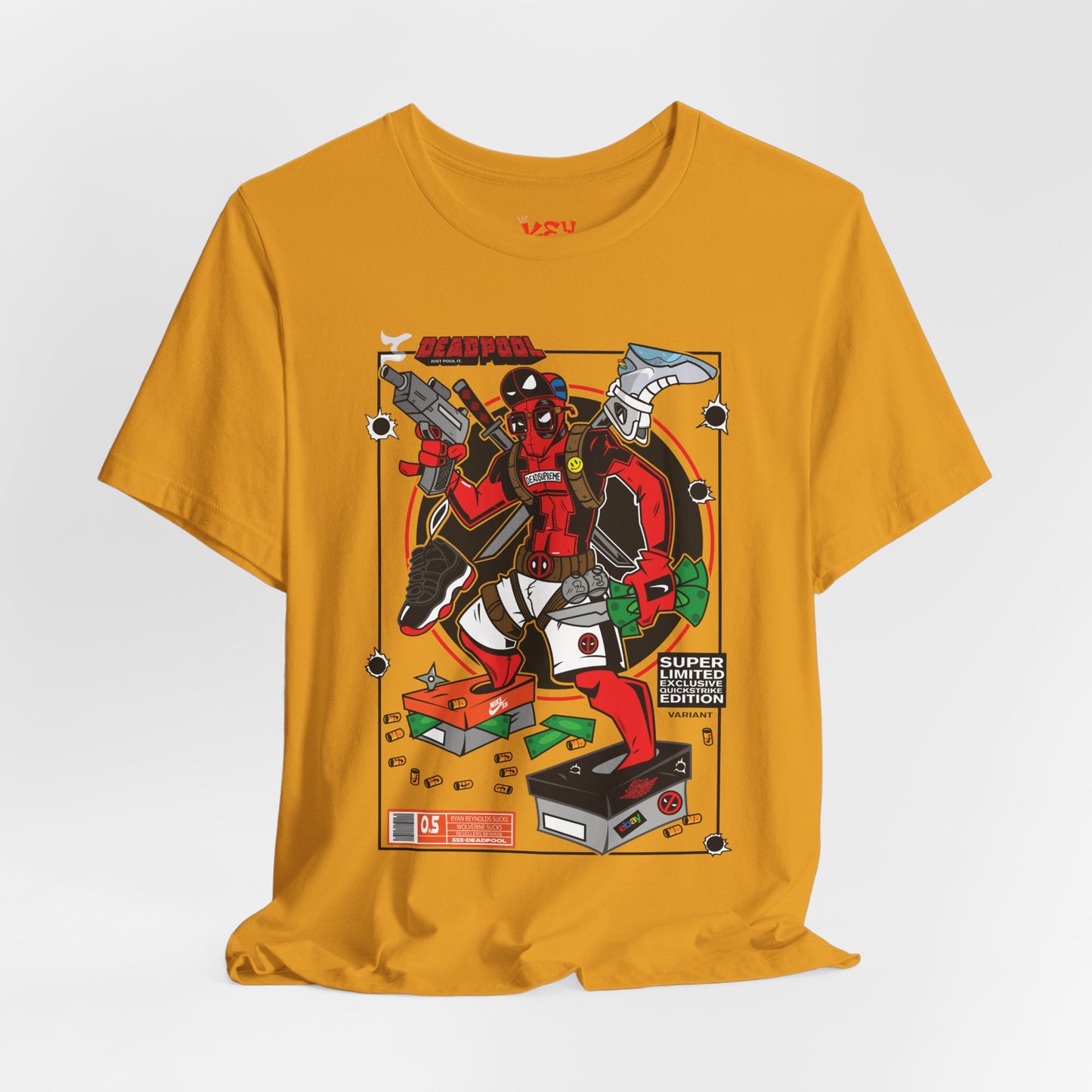 Deadpool Arcade Graphic Tee — Retro Gaming Comic T-Shirt