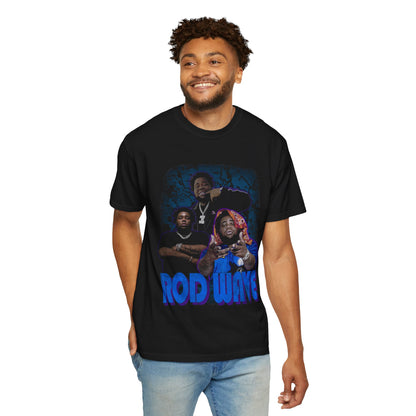 'Rod Wave' Blue Retro Rap Portrait Tee