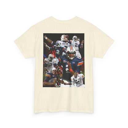Cam Newton #2 Auburn Sports Tee, Unisex Cotton T-Shirt for Game Day, Fan Apparel, Gift for Sports Lovers, Unique Graphic Tee, Casual Wear