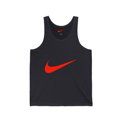 Red Swoosh Tank Top