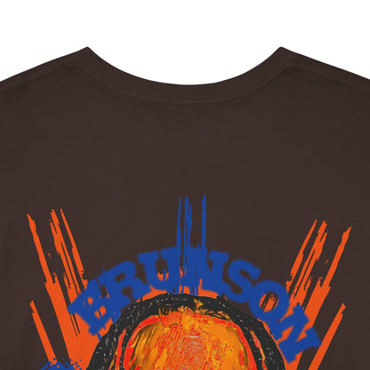 Brunson #11' Retro Portrait Basketball T-Shirt