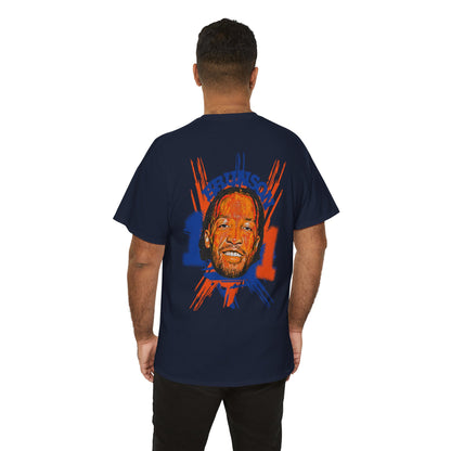 Brunson #11' Retro Portrait Basketball T-Shirt