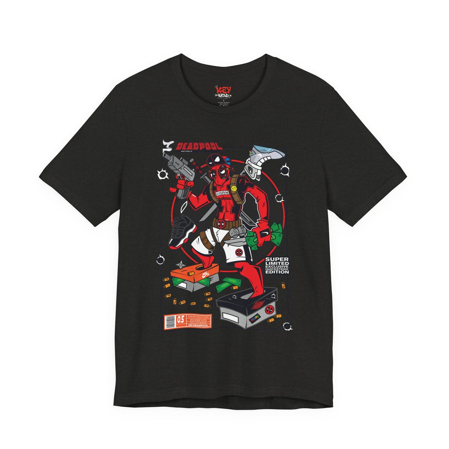 Deadpool Arcade Graphic Tee — Retro Gaming Comic T-Shirt