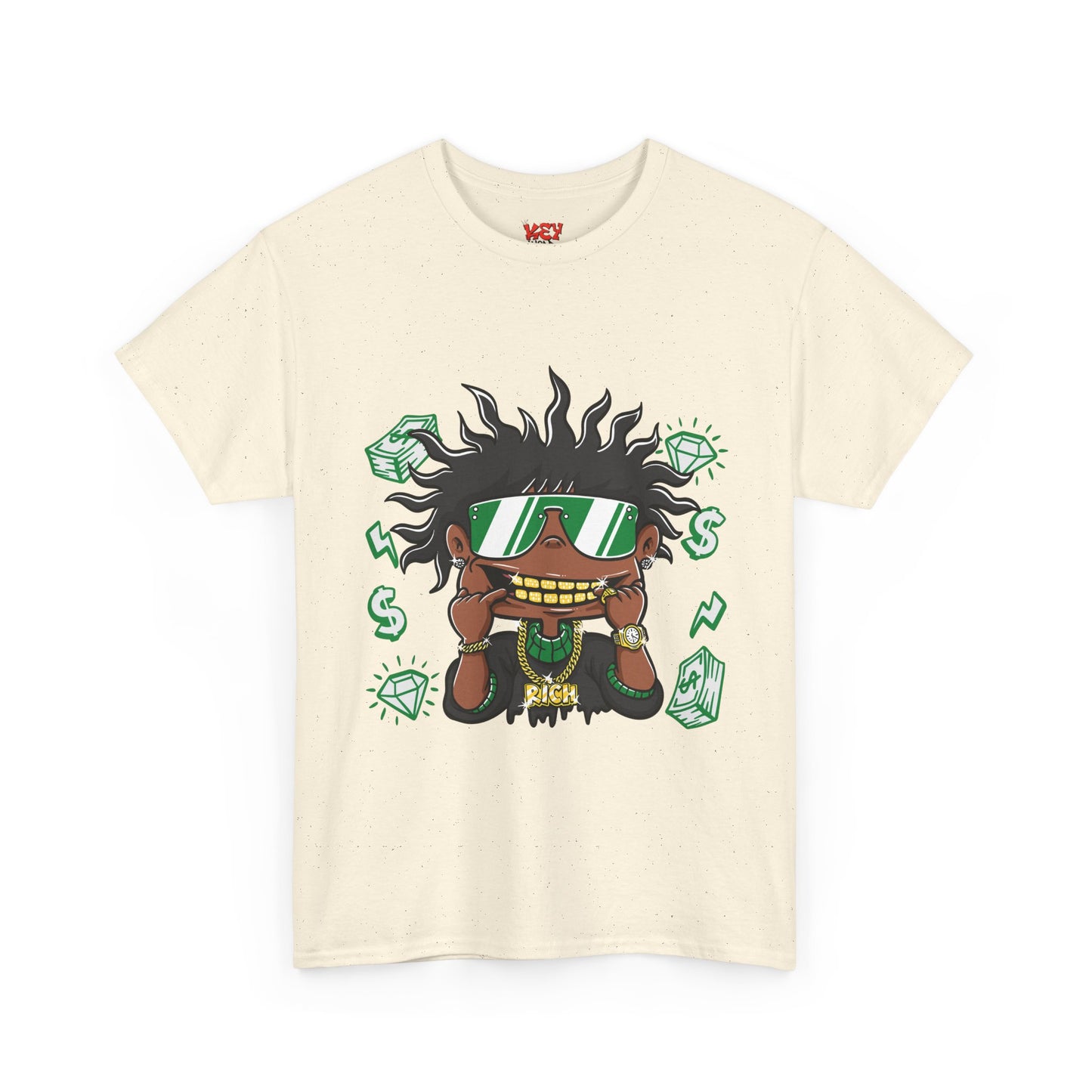 Money Eyes Graphic Tee — Cool Streetwear Cartoon Character T-Shirt