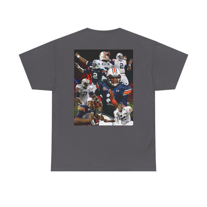 Cam Newton #2 Auburn Sports Tee, Unisex Cotton T-Shirt for Game Day, Fan Apparel, Gift for Sports Lovers, Unique Graphic Tee, Casual Wear
