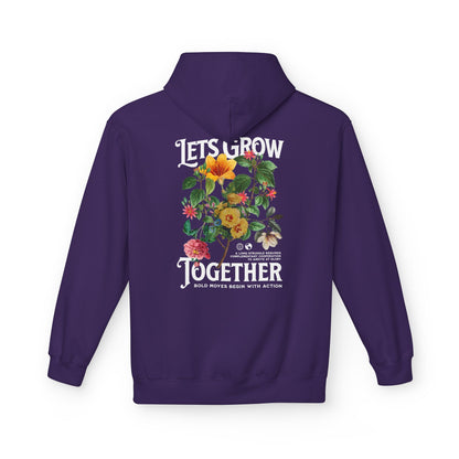 Lets Grow Together Floral Hoodie