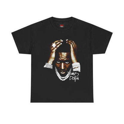 Young Dolph Stylish Unisex Heavy Cotton Tee - Trendy Graphic Tee, Casual Wear, Streetwear, Gift for Music Lovers, Hip Hop Culture
