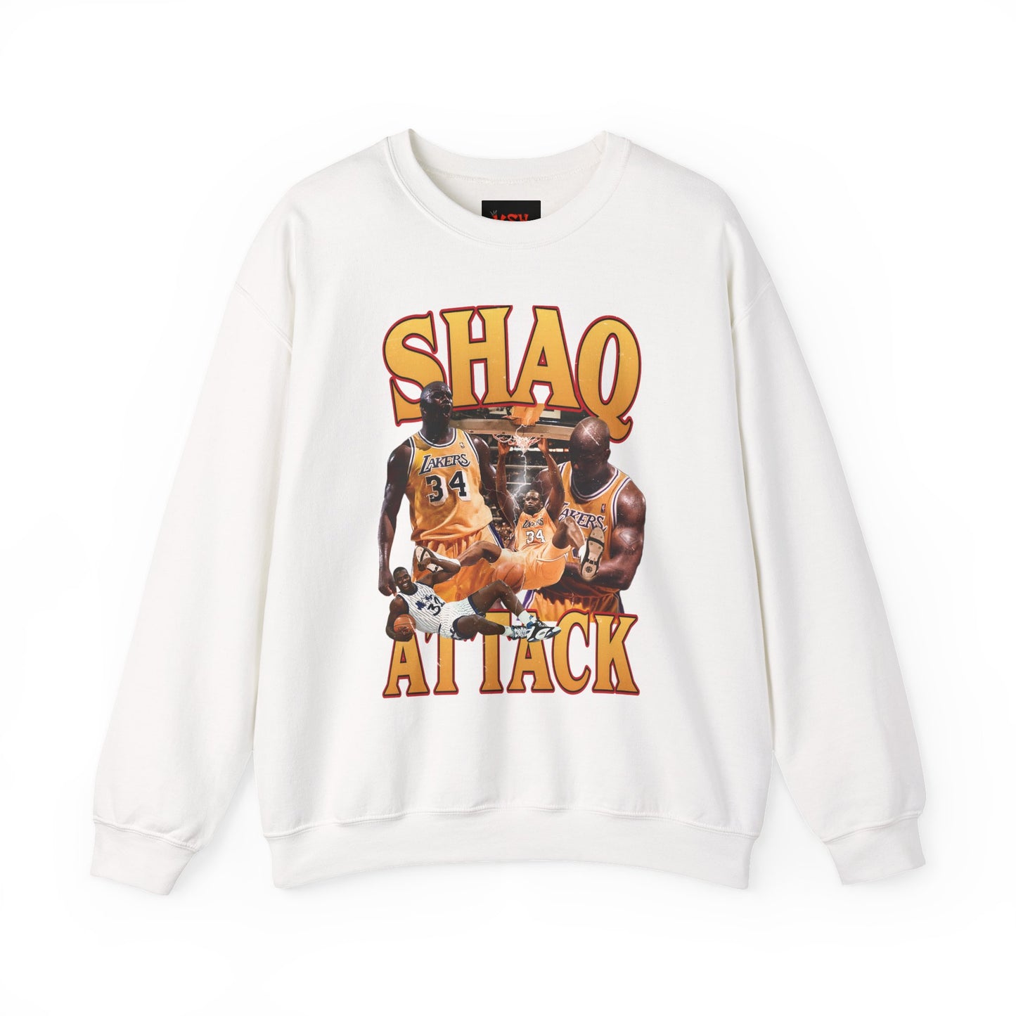 Shaq Attack Crewneck Sweatshirt, Basketball Apparel, Unisex Streetwear, Sports Fan Gift, Cozy Layering Essentials