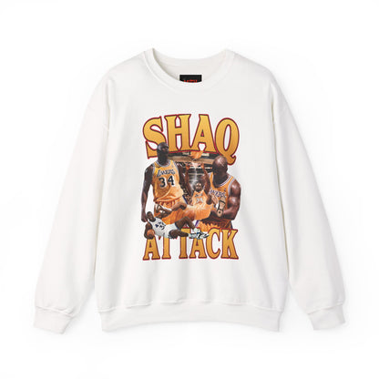 Shaq Attack Crewneck Sweatshirt, Basketball Apparel, Unisex Streetwear, Sports Fan Gift, Cozy Layering Essentials