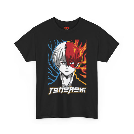 Shoto Todoroki Split Flame & Ice Graphic Tee