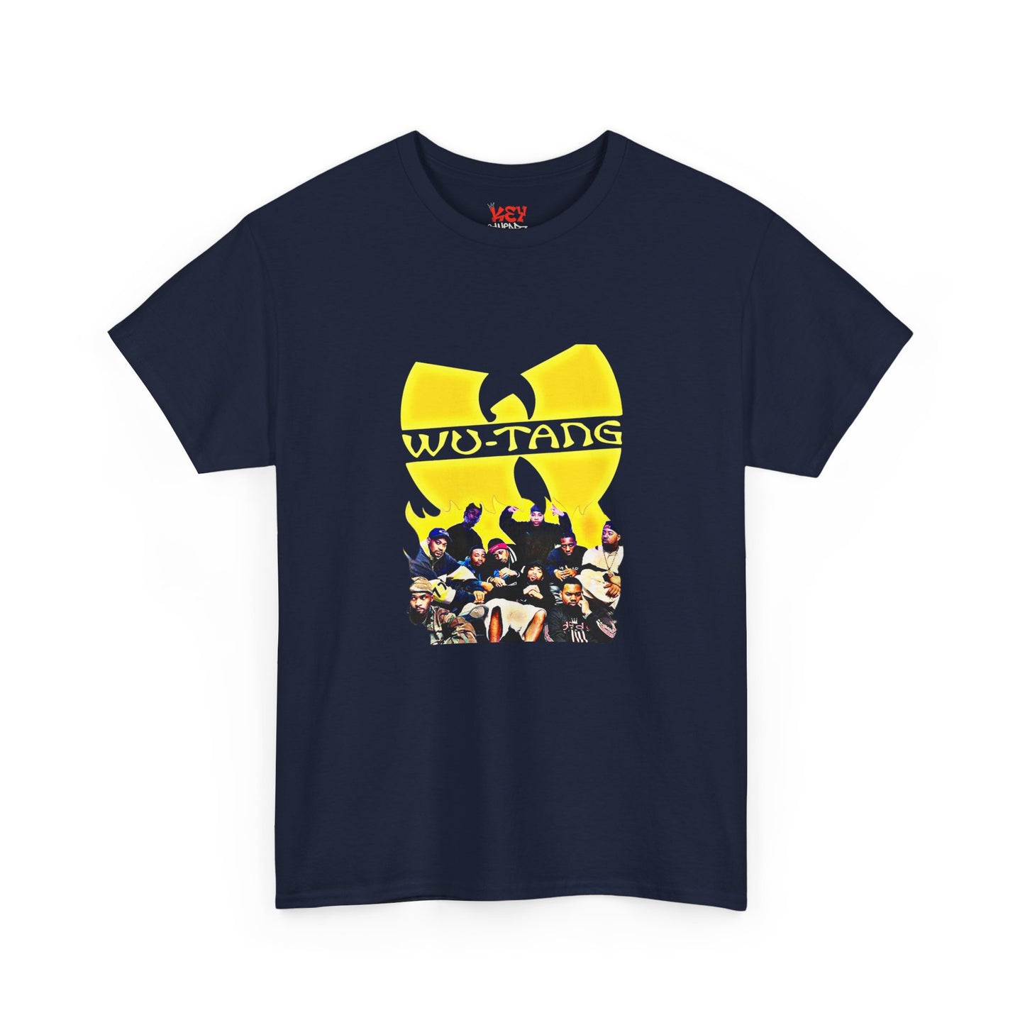 Wu-Tang Clan Logo Photo Tee — Yellow Icon Graphic T-Shirt
