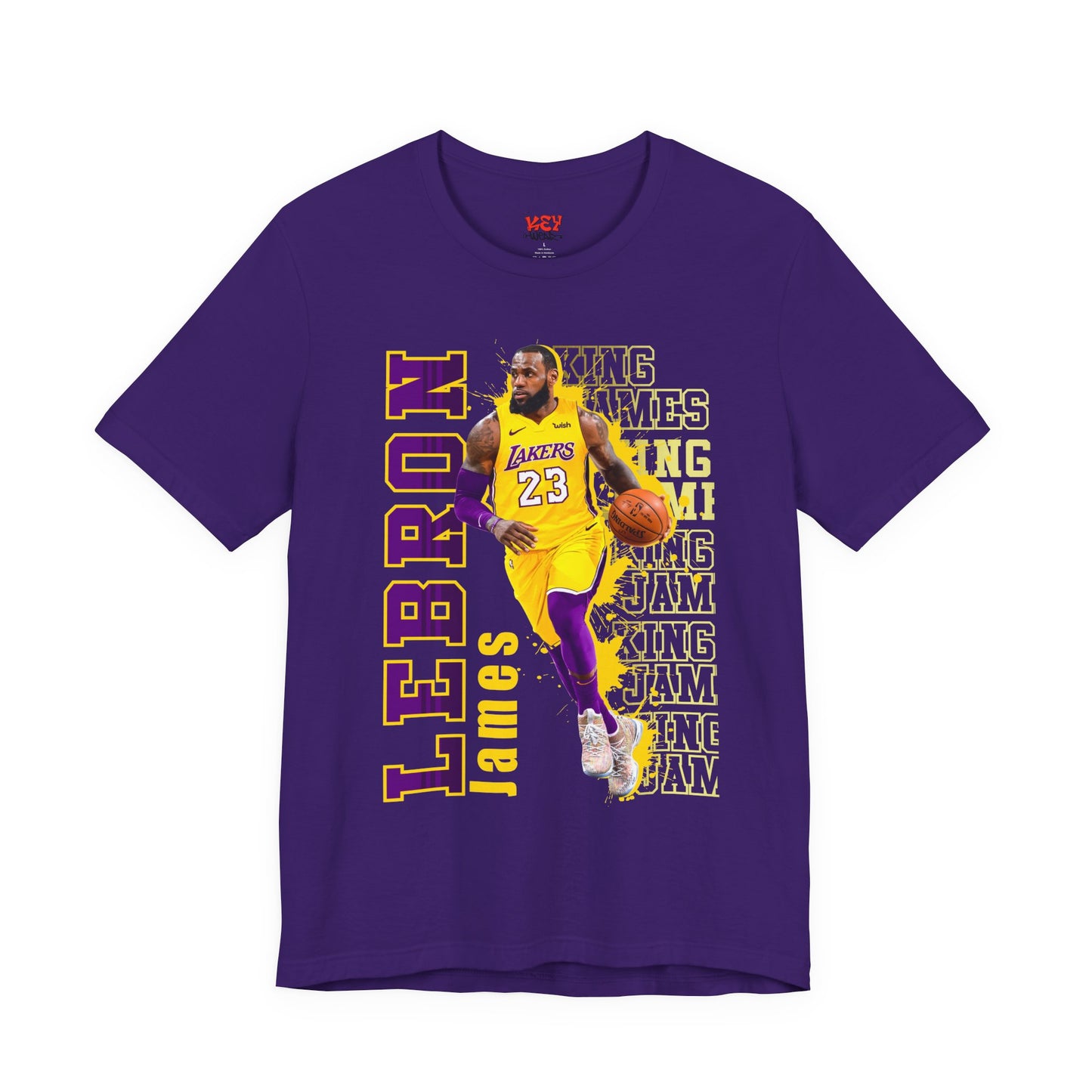 Lebron James Unisex Jersey Tee, Basketball Fan Shirt, Sports Apparel, Gift for Him, Casual Wear, Lakers Merchandise