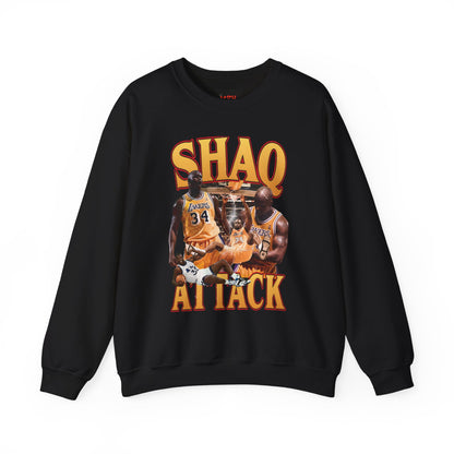Shaq Attack Crewneck Sweatshirt, Basketball Apparel, Unisex Streetwear, Sports Fan Gift, Cozy Layering Essentials