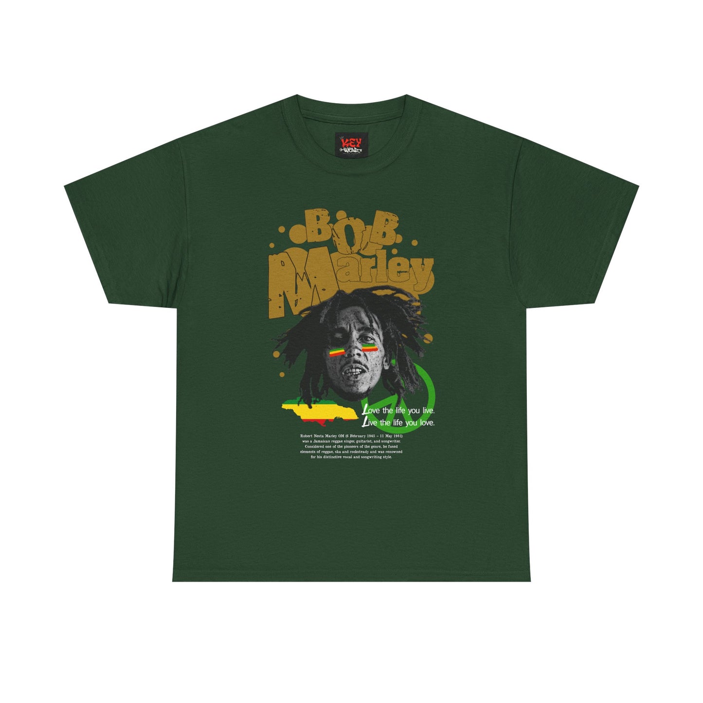 Bob Unisex Heavy Cotton Tee, Vintage Music Shirt, Reggae Lover Gift, Music Festival Apparel, Rasta Style T-Shirt