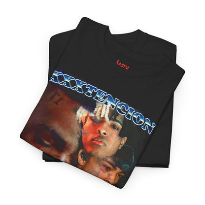 X Graphic Tee - Retro Rap Collage T-Shirt (Portrait Montage Design)