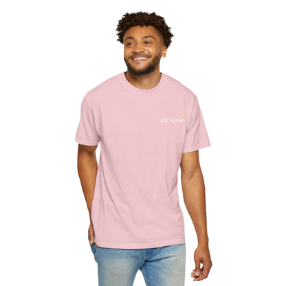 Skeleton Hand Holding Red Rose Graphic Tee