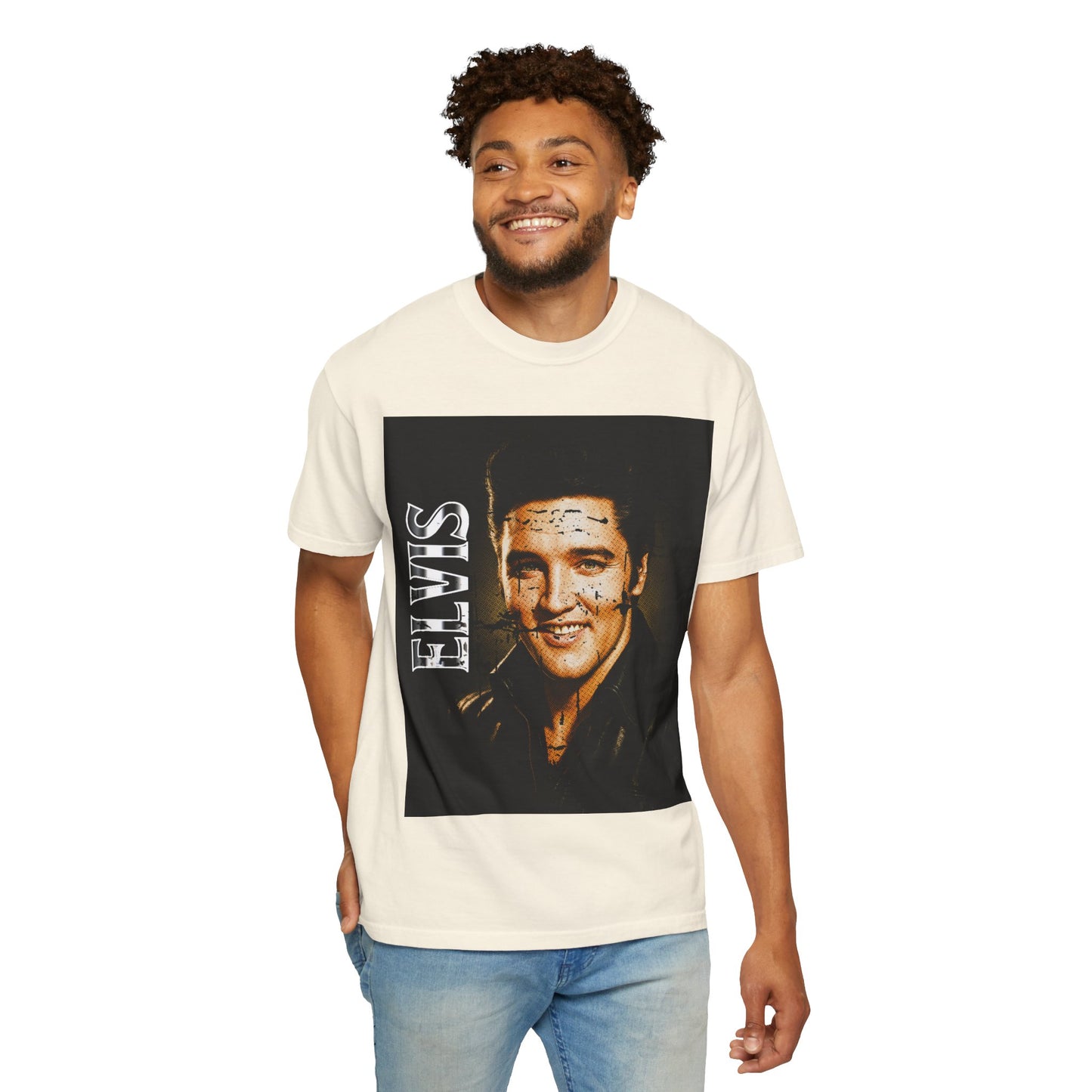 Elvis Vintage Rock Legend Portrait T-Shirt