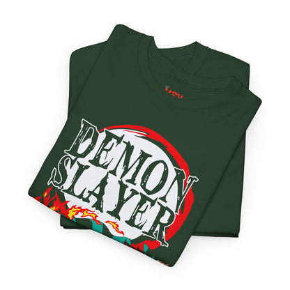 Demon Slayer Graphic Tee — Anime Flame Action Shirt