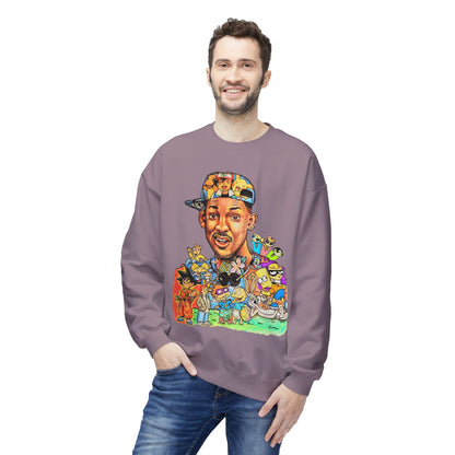 Retro ’90s Cartoon Portrait Crewneck Sweatshirt