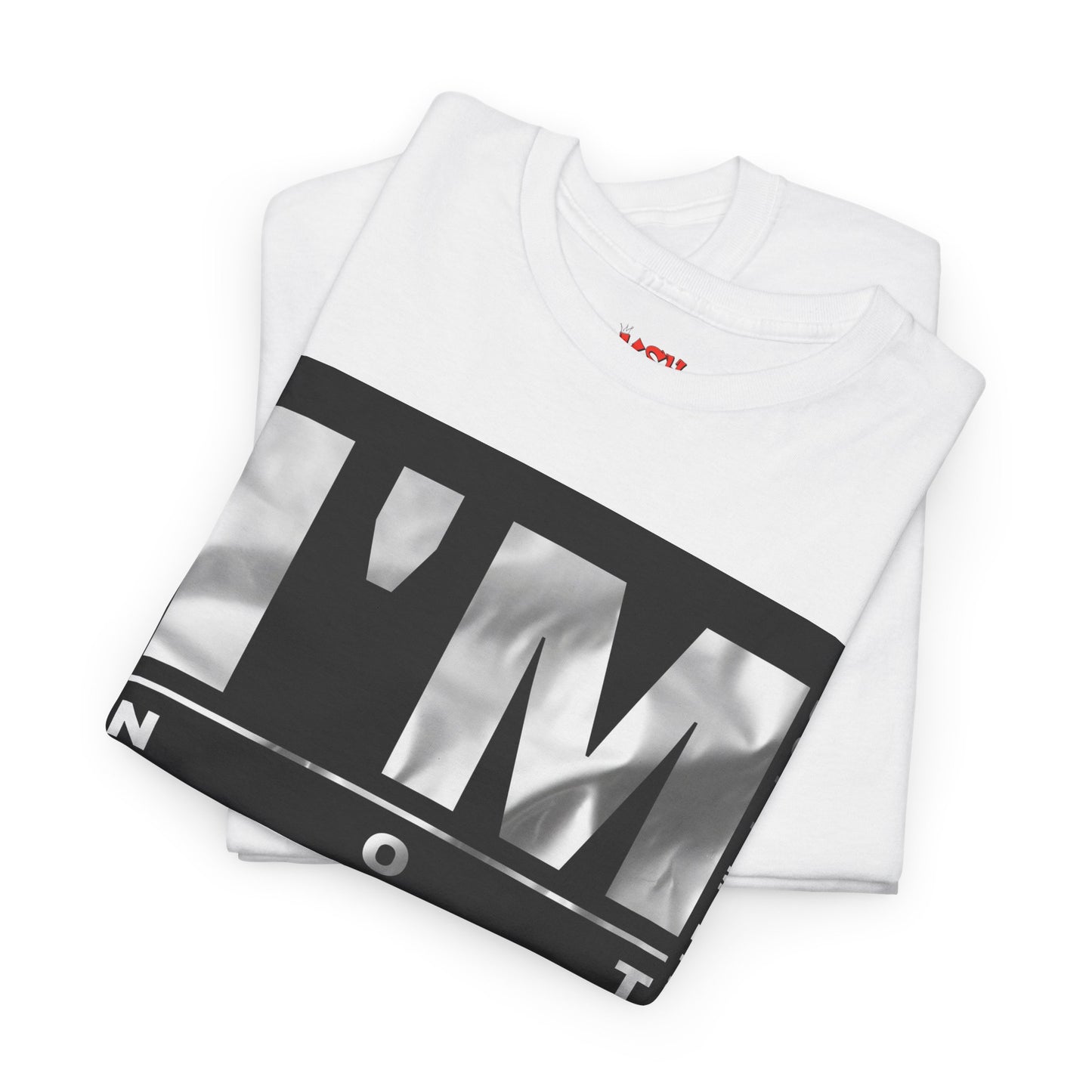 I'm Not Perfect Graphic Tee — Bold Monochrome Statement Shirt