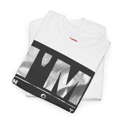 I'm Not Perfect Graphic Tee — Bold Monochrome Statement Shirt