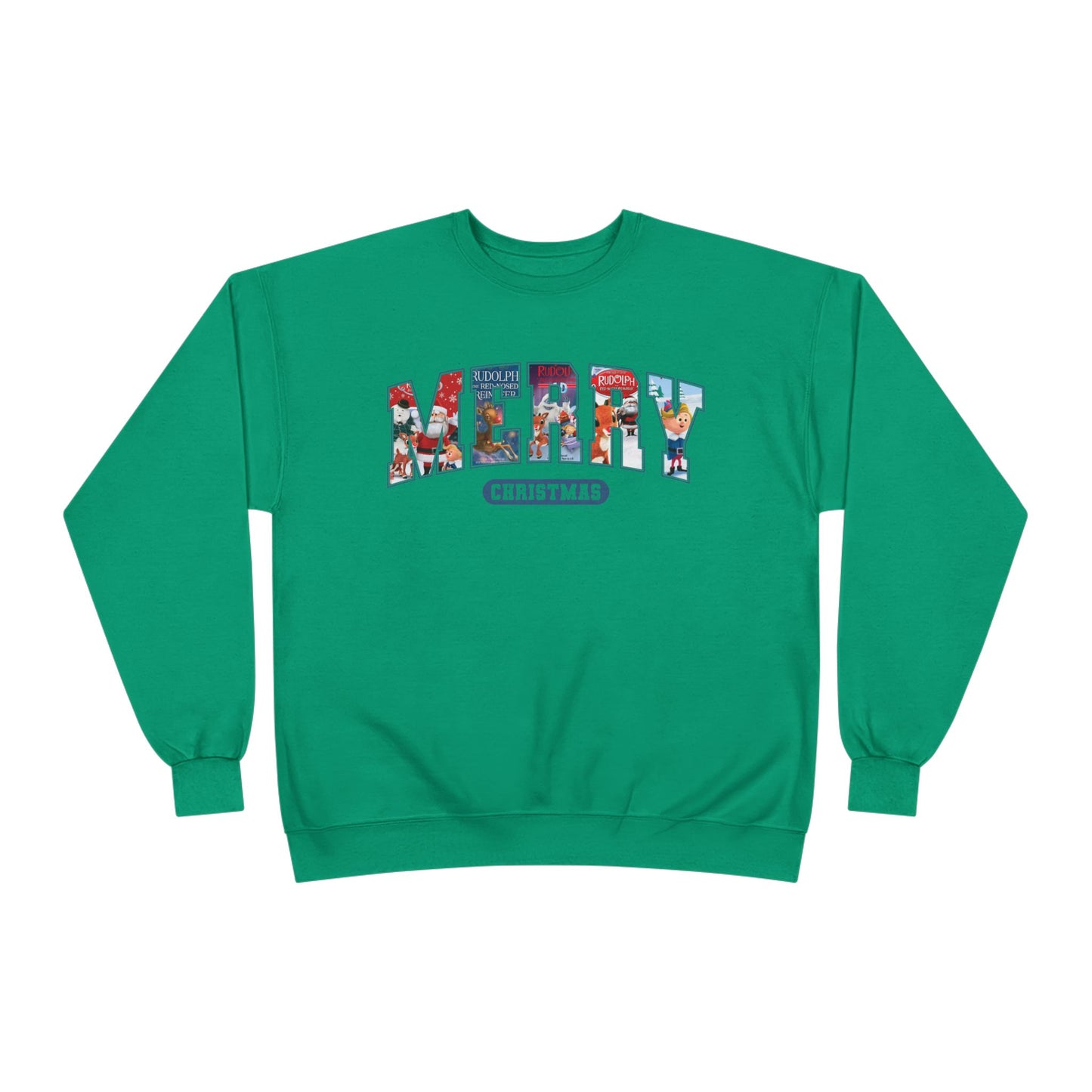 Merry Christmas Crewneck Sweatshirt — Festive Holiday Graphic Pullover