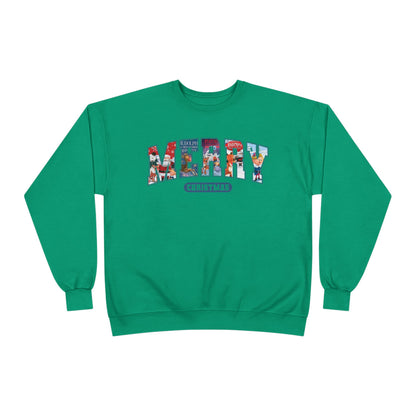 Merry Christmas Crewneck Sweatshirt — Festive Holiday Graphic Pullover