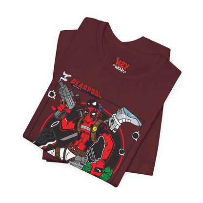 Deadpool Arcade Graphic Tee — Retro Gaming Comic T-Shirt