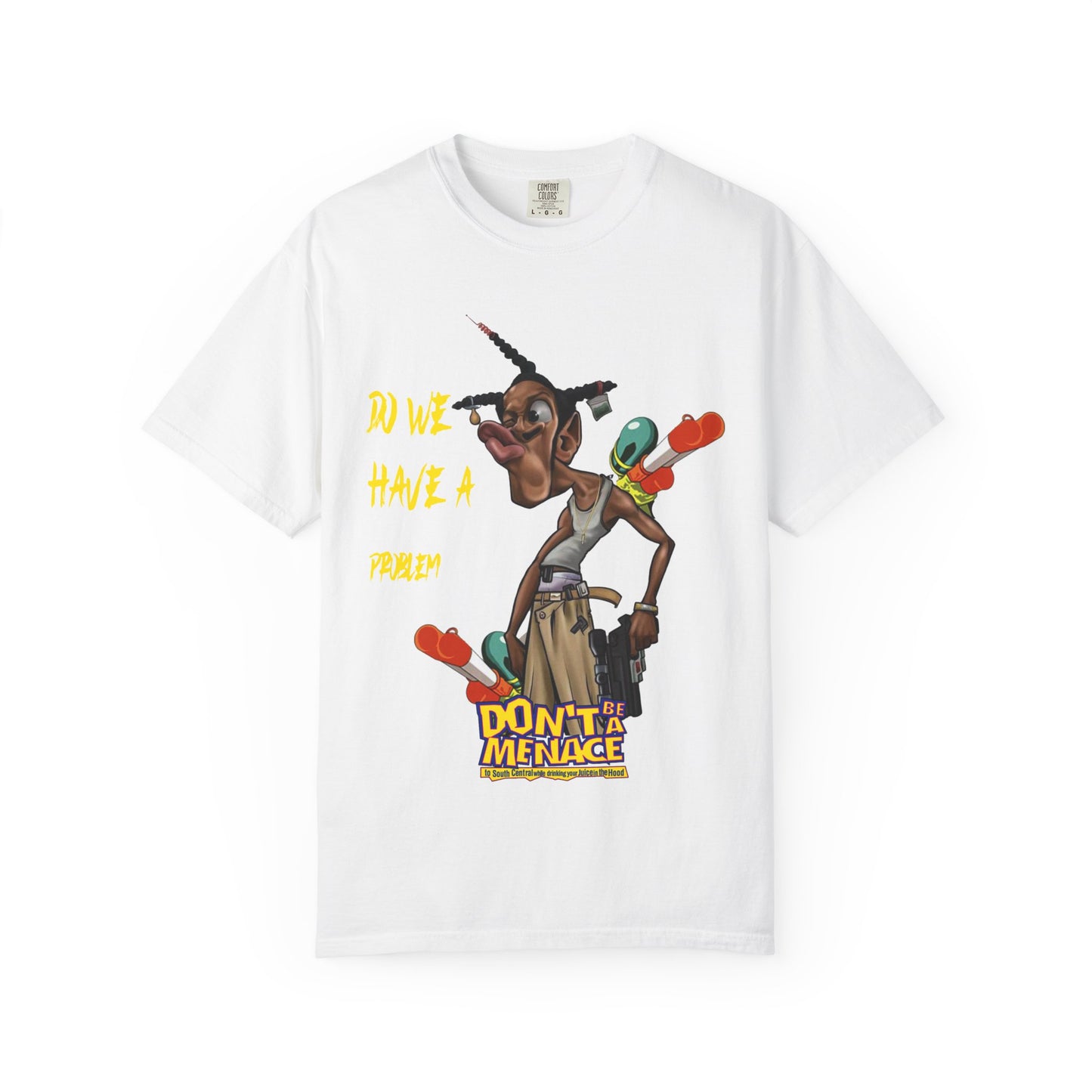 Don’t Be a Menace Graphic T-Shirt — “Do We Have a Problem?” Urban Cartoon Streetwear