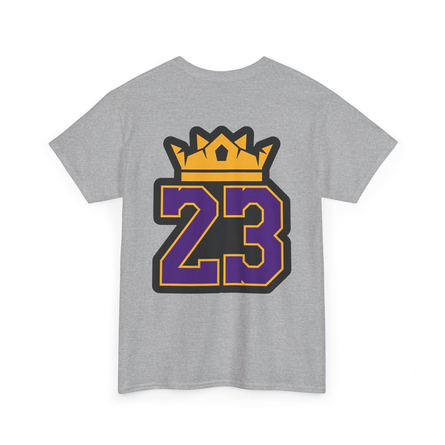 King Crown 23 Tee – Purple & Gold Sports Number Shirt