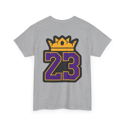 King Crown 23 Tee – Purple & Gold Sports Number Shirt