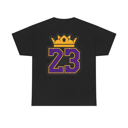 King Crown 23 Tee – Purple & Gold Sports Number Shirt