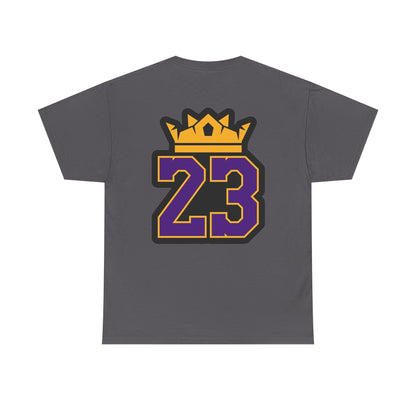 King Crown 23 Tee – Purple & Gold Sports Number Shirt