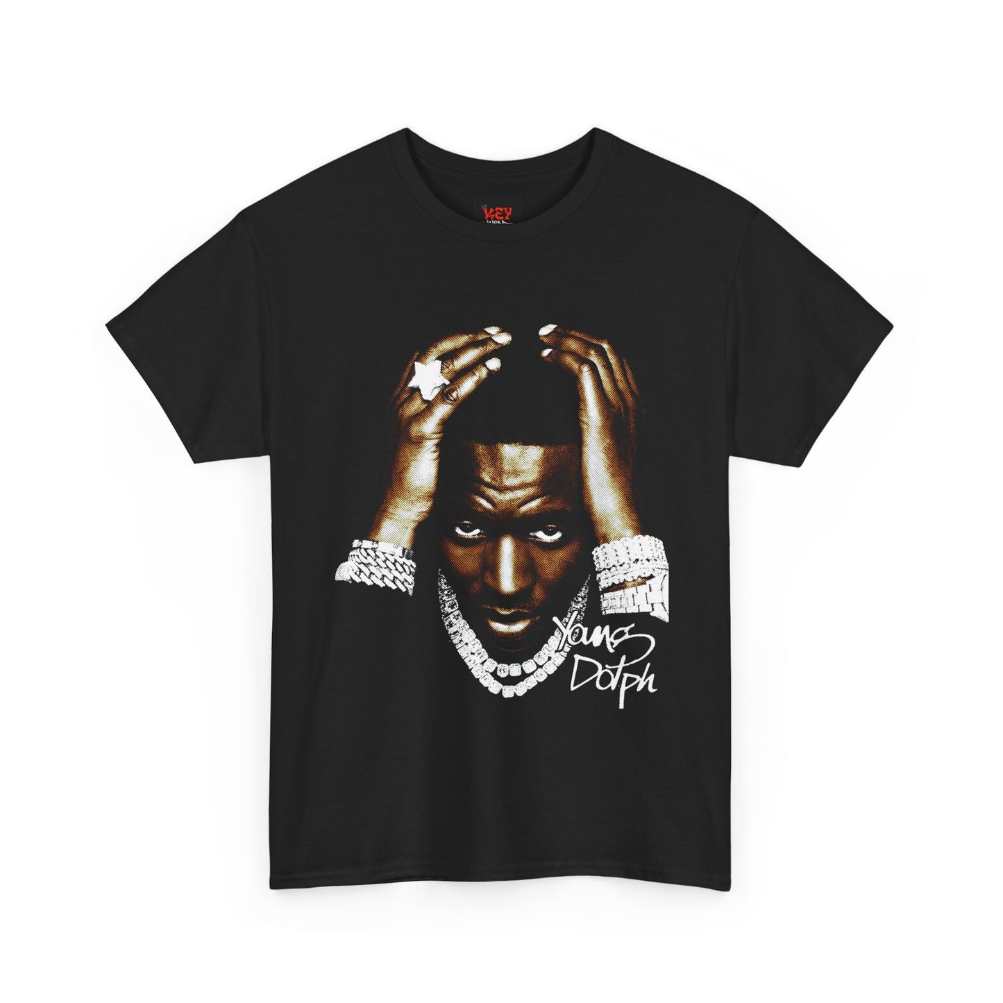 Young Dolph Stylish Unisex Heavy Cotton Tee - Trendy Graphic Tee, Casual Wear, Streetwear, Gift for Music Lovers, Hip Hop Culture