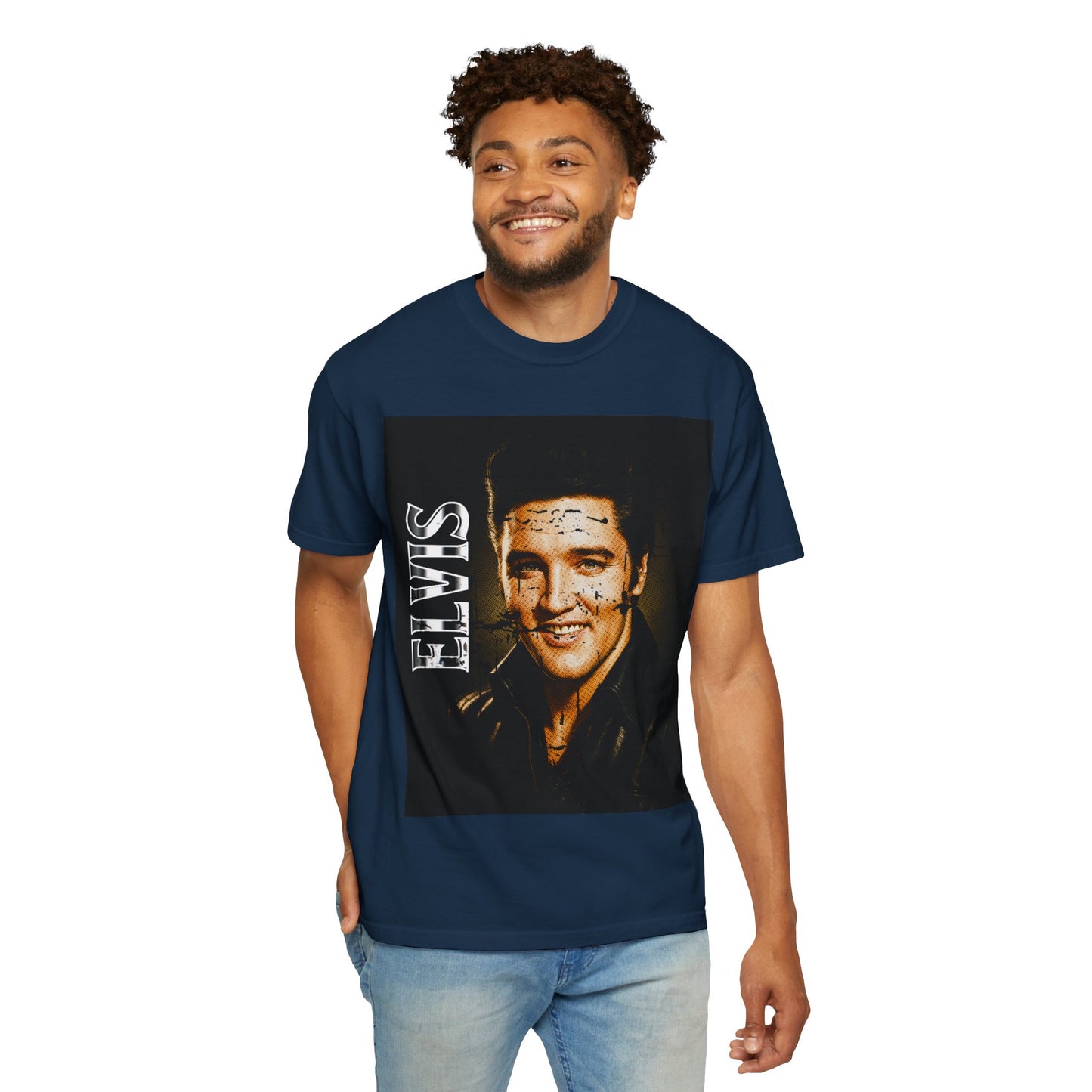 Elvis Vintage Rock Legend Portrait T-Shirt