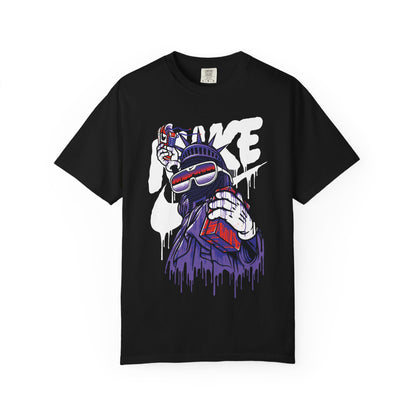 Retro Graffiti Statue of Liberty Illustration (’Like’ Spray Can)